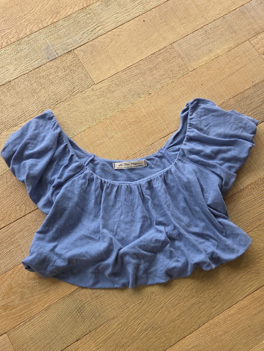 Free People Bubble Crop Top XS